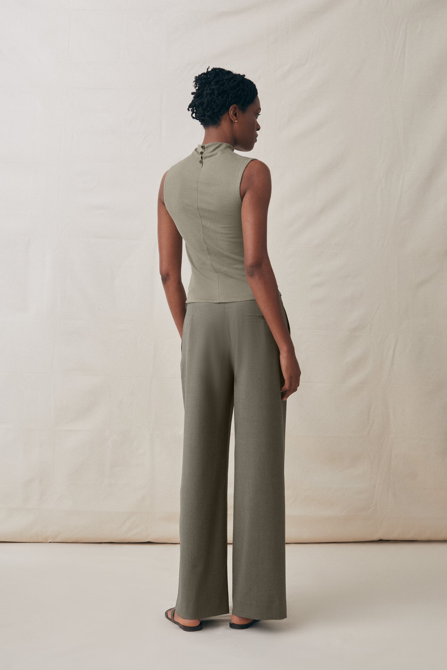 Sleeveless Sometimes Sheer Top