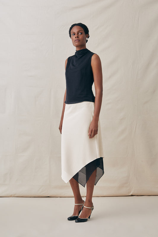 Sleeveless Sometimes Sheer Top