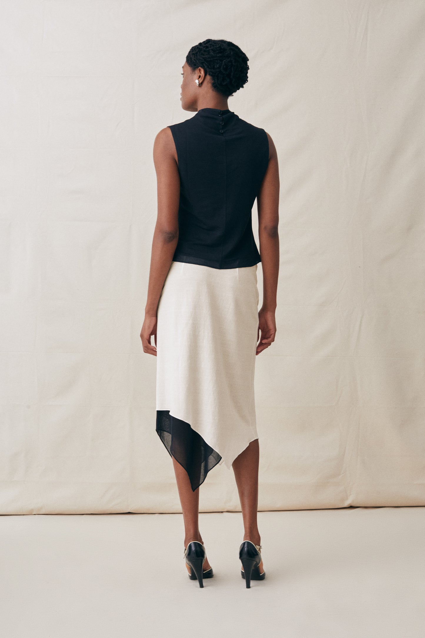 Sleeveless Sometimes Sheer Top