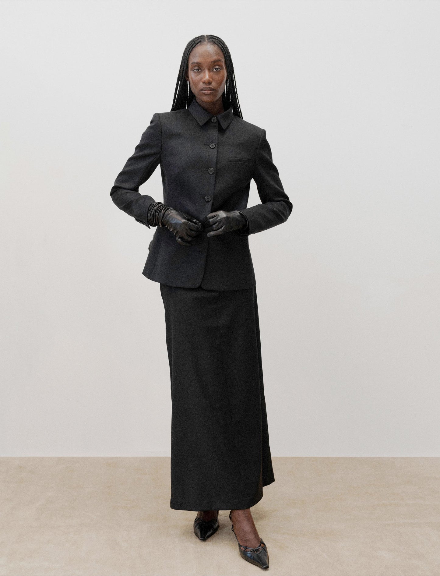 The Button Up Blazer in Fig