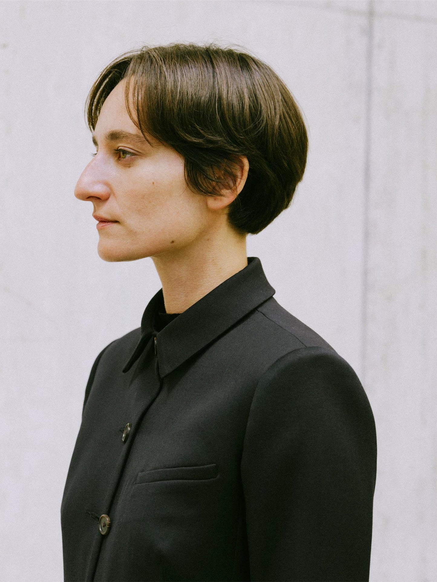 The Button Up Blazer in Fig