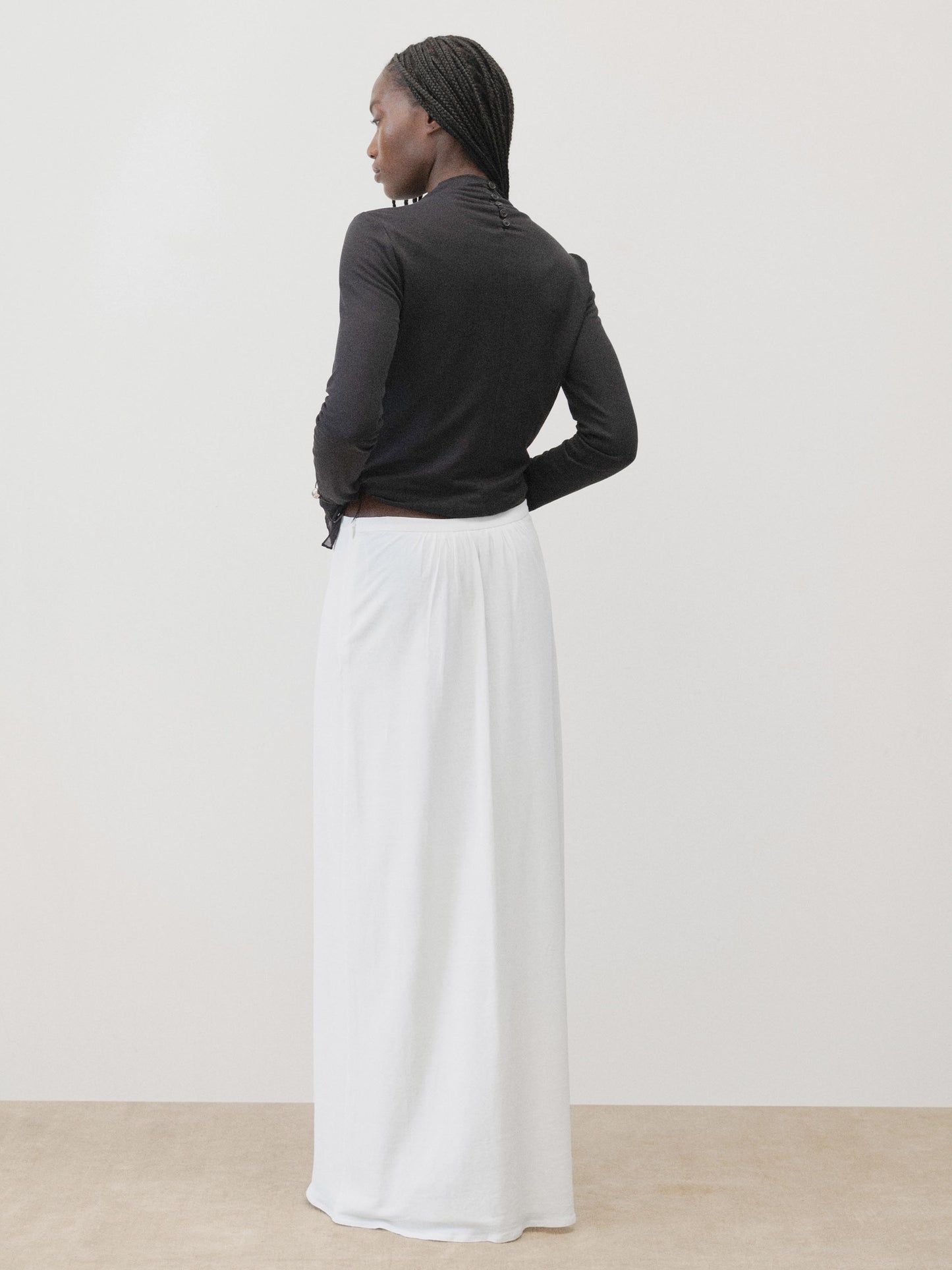 The Floor Skirt in Natural