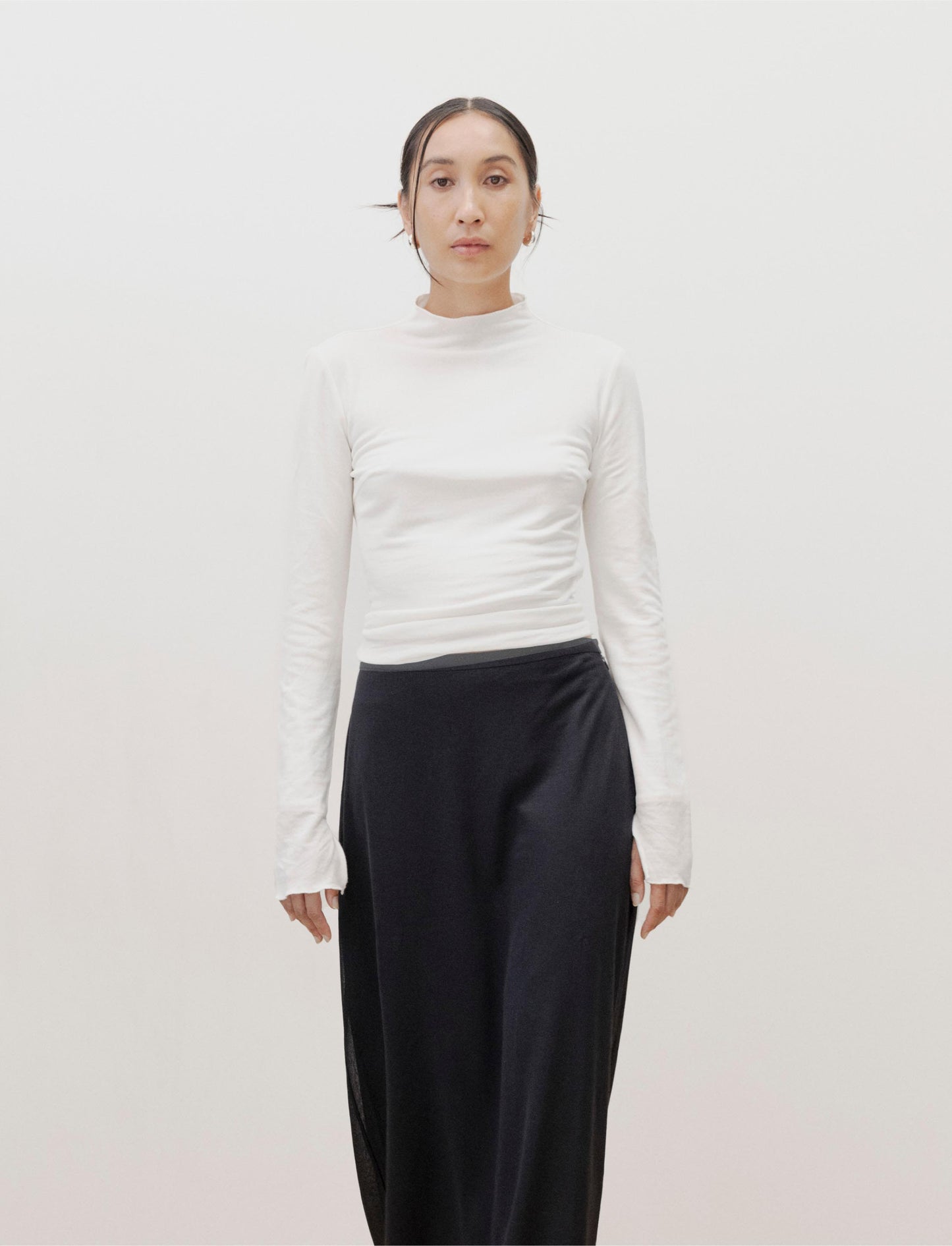 The Sometimes Sheer Top In Black