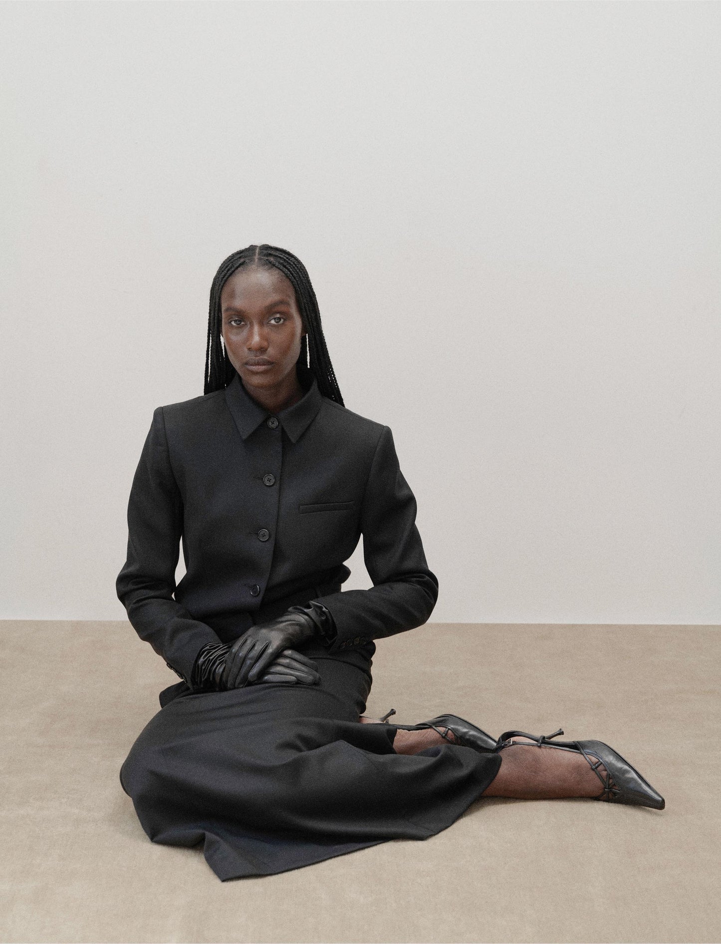 The Button Up Blazer in Fig